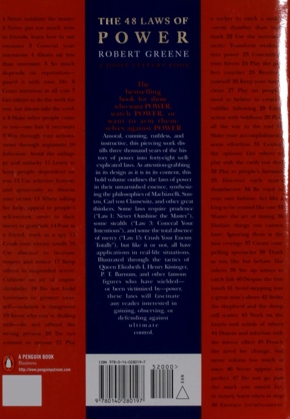 The 48 Laws of Power by Robert Greene