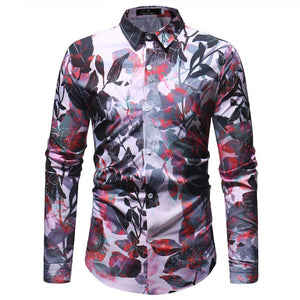 New Fashion Mens Print Shirt