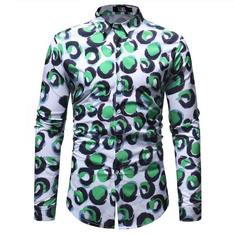 New Fashion Mens Print Shirt