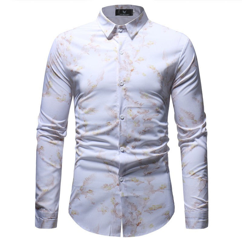 New Fashion Mens Print Shirt