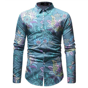 New Fashion Mens Print Shirt