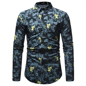 New Fashion Mens Print Shirt