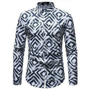 New Fashion Mens Print Shirt