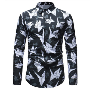 New Fashion Mens Print Shirt