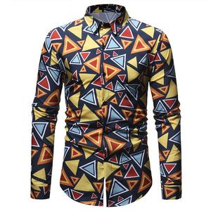 New Fashion Mens Print Shirt