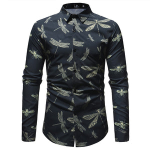 New Fashion Mens Print Shirt