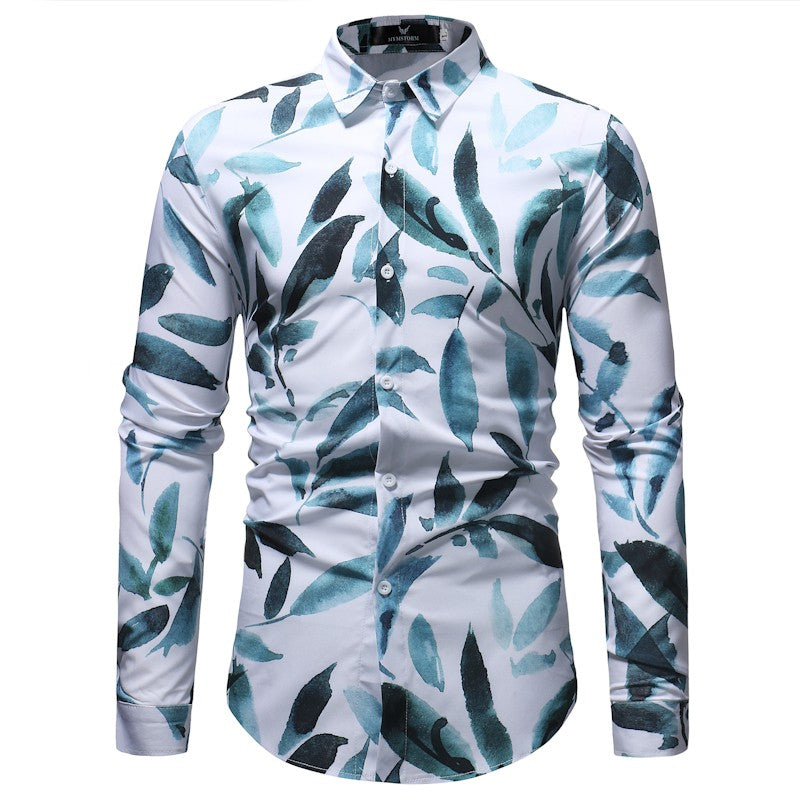 New Fashion Mens Print Shirt