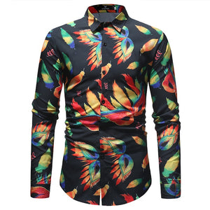 New Fashion Mens Print Shirt