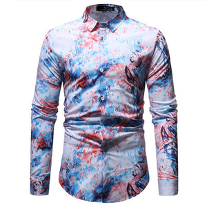 New Fashion Mens Print Shirt