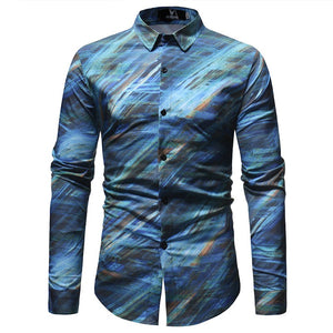 New Fashion Mens Print Shirt