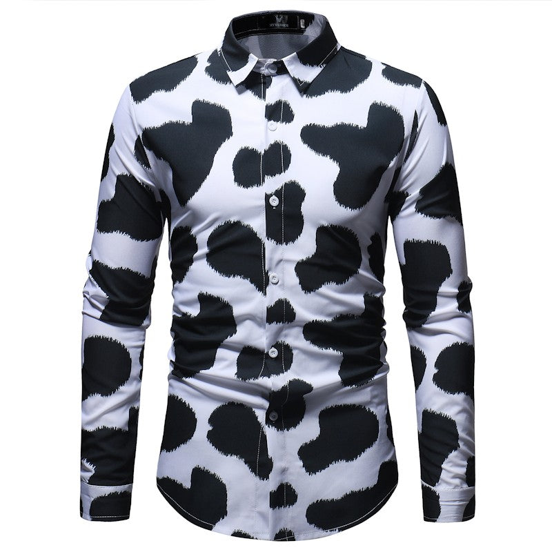New Fashion Mens Print Shirt