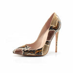 Snake Leather Pumps