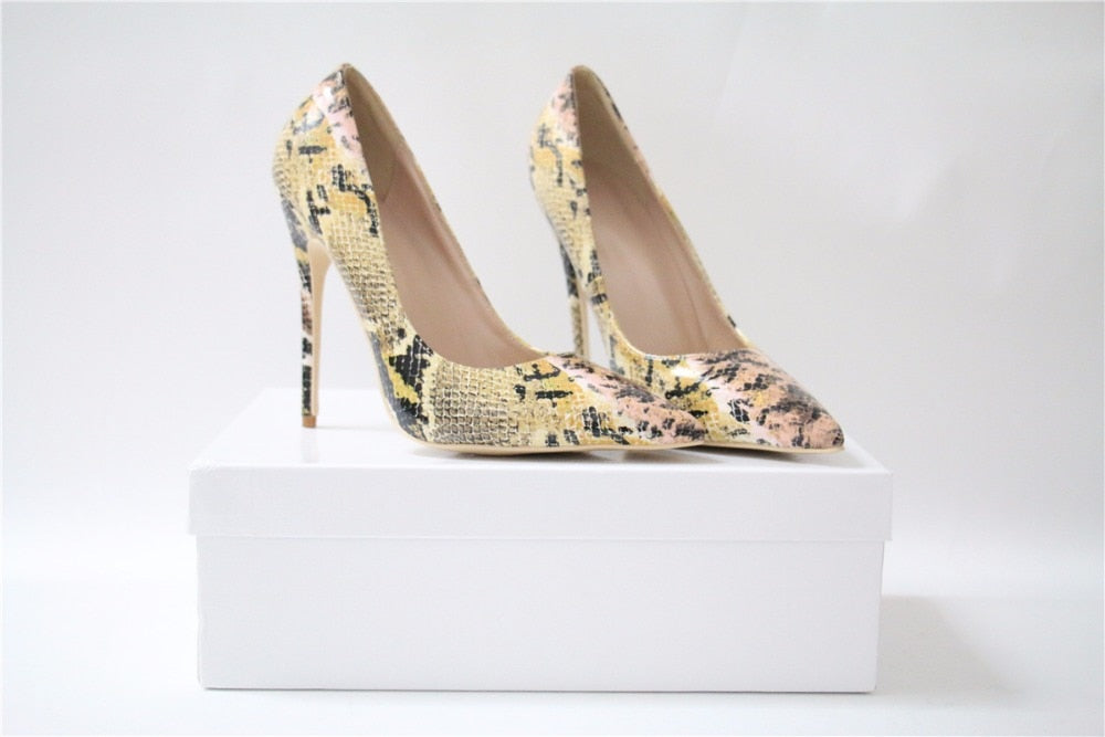 Snake Leather Pumps