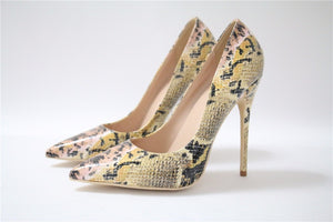 Snake Leather Pumps