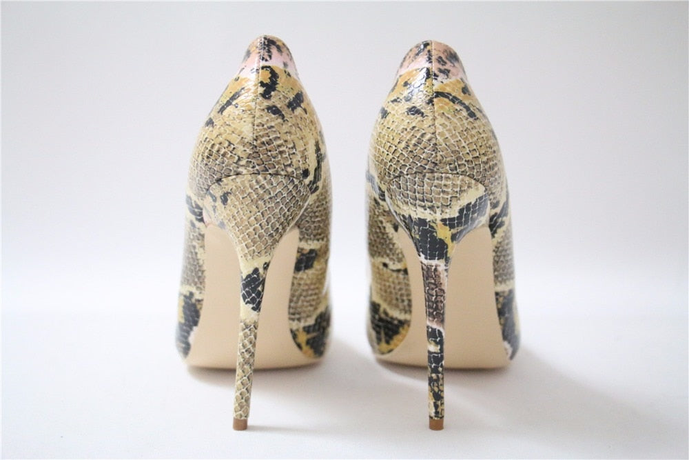 Snake Leather Pumps