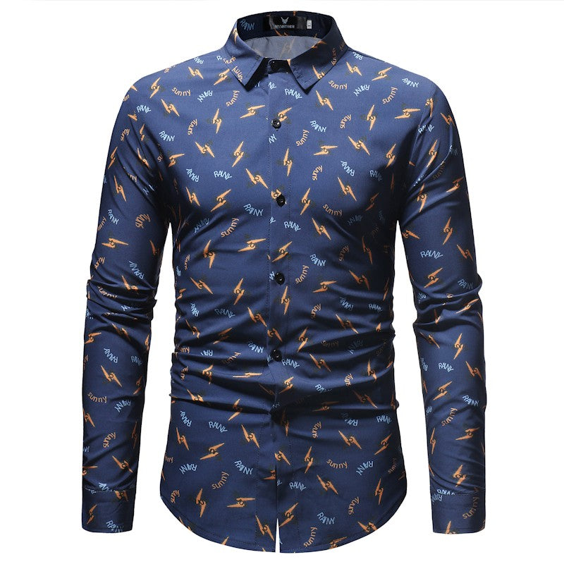 New Fashion Mens Print Shirt