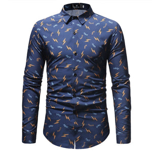 New Fashion Mens Print Shirt