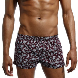 Summer Beach Sporting Shorts Mens Board Shorts Floral Bermuda Shorts Boxers Male Low Waist Loose Fitness Hawaiian Pantalon