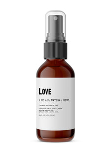 Love - Meditation/Body Mist - Made with All Natural Ingredients
