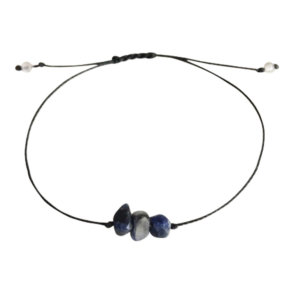 Confidence - Sodalite Minimalist Wish Bracelet