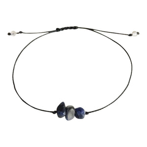 Confidence - Sodalite Minimalist Wish Bracelet