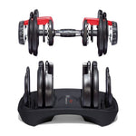 Bowflex SelectTech 552 Adjustable Dumbbells Syncs with Free SelectTech App & Space Saving (Pairs)